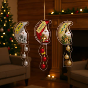 Homeera Christmas Ornament 70x18cm Santa Claus Design Wall Hanging Decoration for Living Room - Product Image 2