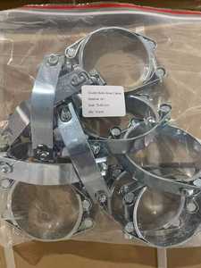 <span class=keywords><strong>Collier</strong></span> de serrage pour tuyau super résistant avec double boulons et double bande - Product Image 6