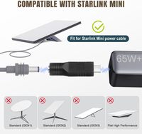 Cable Adaptador de Corriente USB-C a CC de Fábrica Shenzhen, Compatible con Starlink Mini Kit PD 20V/100W + Fuente de Alimentación Tipo-C PD