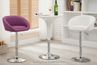 Chaises de comptoir pivotantes modernes à dossier court pour bar, chaises hautes pour petit-déjeuner, vente en gros