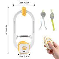 Jouet Électrique Suspendu pour Chat, Intelligent, Double Mode, Interactif, Télécommandé, Baguette Rotative Irrégulière avec Clip de Porte