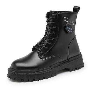 <span class=keywords><strong>Botas</strong></span> de <span class=keywords><strong>Hombre</strong></span> Otoño 2026, Nuevas, Estilo Casual Vintage con Cordones, Suela Gruesa de PU, para Deportes al Aire Libre, Motociclismo y Trabajo - Product Image 1