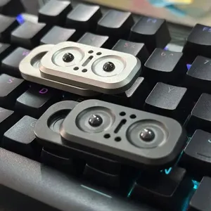 Nuevo 2 en 1 Owl Fidget Slider Metal Push Spinner Haptic Coin ADHD Hand Sensory EDC Fidget Toys Escritorio de oficina Ansiedad Alivio del estrés