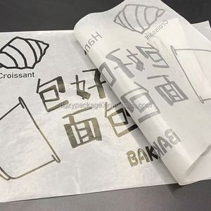 Papel de Envolver Alimentos Ecológico Personalizado para Hamburguesas, Sándwiches, Galletas, Pan, Gelatina, Piruletas, a Prueba de Grasa, de Grado Alimenticio - Product Image 1