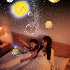6 In 1 Star Projector Night Light With Nebula Moon Planets Aurora Planetarium Projector Galaxy Light Projector