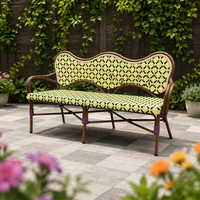 Chaises de café en osier ergonomiques pour l'extérieur, confortables, durables et élégantes, chaises longues en rotin pour toutes les saisons, pour restaurant