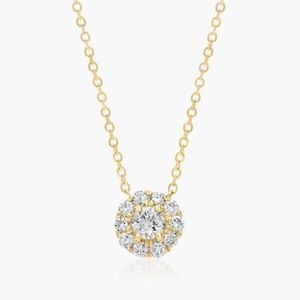 Trendy Rhodium Plated Pendant Diamond <b>Necklace</b> for Women | Minimalist Fashion Jewelry | Latest 2026 Design | Lab Grown Brilliant - Product Image 2