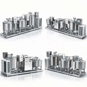 Machine professionnelle automatique Ace pour la production de yaourt chaud et de fromage de chèvre avec pompe à moteur, ligne de process commerciale en acier inoxydable - Product Image 3