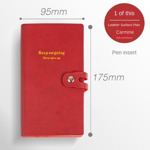 Planificateur quotidien, agenda <span class=keywords><strong>de</strong></span> 100 jours, manuel <span class=keywords><strong>de</strong></span> travail, bloc-notes en cuir A6, feuilles mobiles autocollantes magnétiques, personnalisable, marque YX - Product Image 6
