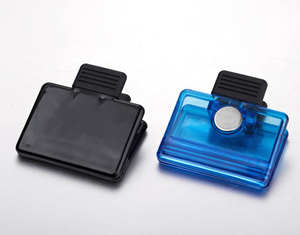 מותאם אישית סיטונאי פלסטיק משרד מקרר מגנט תיק קליפ תזכיר מגנטי קליפ - Product Image 2