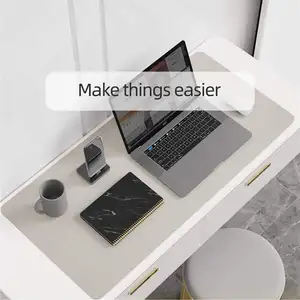 Tapis de bureau multifonctionnel Tapis de clavier imprimé pour jeux vidéo Matériau imperméable et antidérapant en cuir PU PVC pour le bureau à la maison