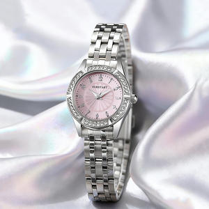Montre pour femmes en cristal de haute beauté, élégante et délicate, montre-bracelet à quartz pour femmes - Product Image 5