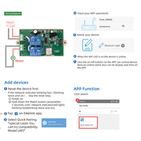 Interrupteur de commande à distance intelligent WIFI pour moteur, marche avant et arrière, commande de levage de rideau électrique, table, porte de garage, minuterie, compatible avec Alexa