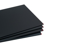 Échantillon gratuit de panneau acrylique réfléchissant noir coupé à la forme personnalisé disponible pour les présentoirs publicitaires épaisseur 1-20mm