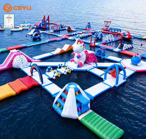 <span class=keywords><strong>Parc</strong></span> aquatique gonflable commercial Ceyu avec parcours d'obstacles pour <span class=keywords><strong>lac</strong></span>, complexe hôtelier, loisirs en plein air, prix d'usine - Product Image 1