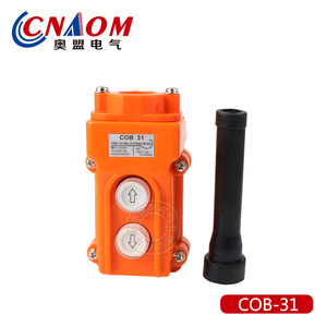 Cob 31 Traction Control Switch 220V Ac Ip53 <b>Waterproof</b> <b>Electric</b> Hoist Lifting Control <b>Box</b> With Up Down Buttons - Product Image 4