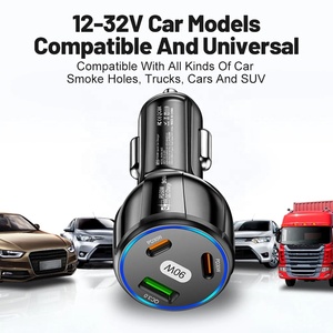 90W Car Charger USB C QC3.0 USB Fast Charger<span class=keywords><strong>ส</strong></span>ําหรับโทรศัพท์<span class=keywords><strong>มือ</strong></span><span class=keywords><strong>ถือ</strong></span>ในรถยนต์PD Type Cอะแดปเตอร์<span class=keywords><strong>ส</strong></span>ําหรับiPhone 15 <span class=keywords><strong>Samsung</strong></span> - Product Image 6