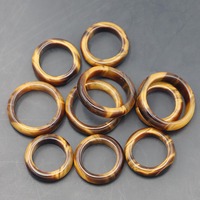 Oeil de tigre anneau bande bijoux femmes bijoux pierre anneaux naturel pour hommes vente chaude 6mm Logo personnalisé 5g unisexe pierres précieuses anneaux ronds