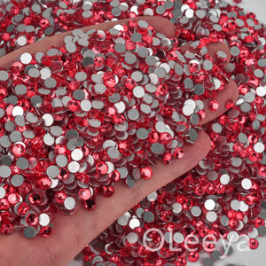 Oleeya Bulk Strass <span class=keywords><strong>Cire</strong></span> Pomme SS6- SS20 Sparkle Flatback Non Hotfix Crystal pour décorations de gobelets - Product Image 2