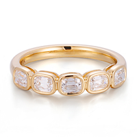 Offre Spéciale IGI certifié CVD bague en diamant fiançailles femme hommes 18k 14k solide or jaune personnalisé classique coussin laboratoire bague en diamant