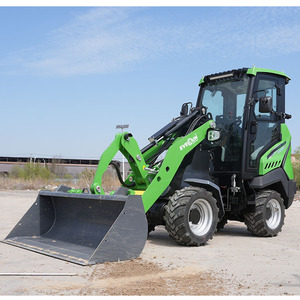 Mini-chargeuse sur pneus électrique EVERUN ERW1525E de 1,5 tonne, batterie LFP certifiée CE/EPA, chargeuse articulée pour la construction et l'agriculture - Product Image 5