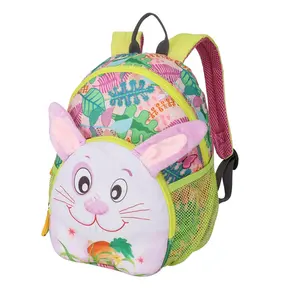 Supplier Cute Bunny Rabbit 3D Kids Backpack Colorful Cartoon Children Kindergarten School Bag Packs For Little Boys And Girls