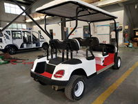 Voiturette de golf électrique tout-terrain 4 places, batterie lithium 48V, solaire, style classique