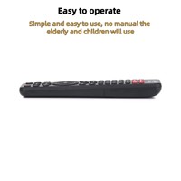 Control Remoto Universal Inteligente Negro de 37 Teclas con Voz para TV LED de Interior, Venta al Por Mayor, Popular, en Oferta
