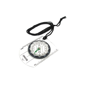 Boussole multifonctionnelle d'extérieur avec règle, étui en acrylique, échelle de carte directionnelle lumineuse (cm/pouces), équipement de camping pour les aventures de randonnée - Product Image 1