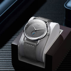 Reloj de Cuarzo Redondo de Aleación de Lujo ONOLA 3805, Correa de Cuero Genuino para Hombre, Esfera de Cristal, Resistente al Agua, Deportivo, de Negocios, Casual - Product Image 2