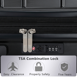 Juego de Maletas de Viaje de PP con Ruedas y Logo Personalizado al por Mayor, 3 Piezas de 20, 24 y 28 Pulgadas - Product Image 3