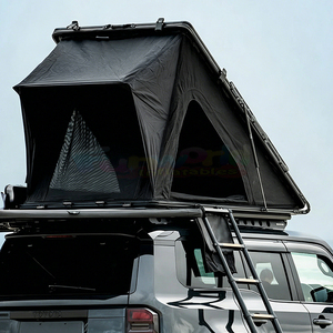 Lightweight Hard Shell Aluminum Roof Top Tent With Ladder Solar Panel Roof Tent Waterproof Double Layer <b>Car</b> Rooftop Tent - Product Image 6