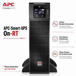 APC Schneider Ups Alimentation sans interruption Ordinateur Serveur Secours d'urgence Puissance 3KVA <span class=keywords><strong>2400W</strong></span> Batterie incluse - Product Image 1