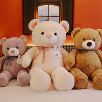 Nouvelle Grande Peluche Ours en Écharpe, Cadeau pour Amoureux, Idéal pour la Saint-Valentin, 150 cm, Adorable, en Polyester et Coton PP