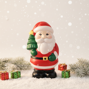 Adorno Navideño de Papá Noel de PP, Decoración Festiva para el Hogar y Fiestas, Adornos Navideños Conmemorativos con Luces LED - Product Image 1