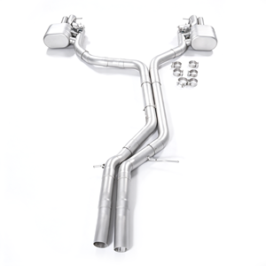 Libera <span class=keywords><strong>il</strong></span> ruggito del V8: Scarico Cat-Back con valvola GFC per Audi RS7 C7.5 4.0T (2016-2018), doppio silenziatore, quattro uscite, finitura a specchio - Product Image 1