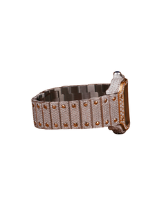 Reloj de Lujo Unisex con Diseño Único, Completamente Engastado con Diamantes, Mecánico, de Oro Blanco, Movimiento de Acero Inoxidable, Cristales Cuadrados, Mejor Precio - Product Image 3