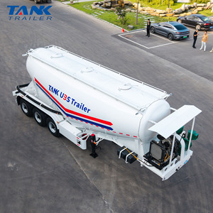 Semi-remorque citerne à ciment en vrac de 30 m³ à 3 essieux avec compresseur d'air de 37 kW, essieux FUWA 13T, ABS WABCO pour le <span class=keywords><strong>transport</strong></span> de matériaux en poudre - Product Image 4