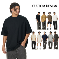 Poids lourd 350 Gsm vierge graphique surdimensionné vêtements pour hommes plaine personnalisé surdimensionné t-shirt surdimensionné hommes T-Shirt