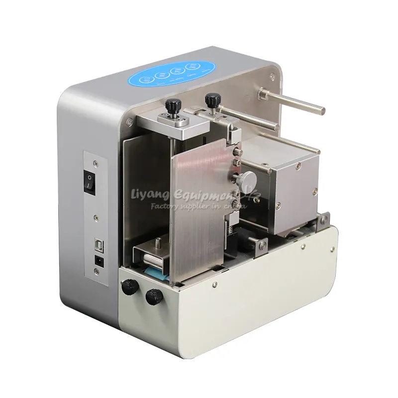 LY 600F ฟอยล์เครื่องกดดิจิตอลฟอยล์ร้อนปั๊มเครื่องพิมพ์เครื่องสำหรับถุงชาปัจจุบันที่มีฟอยล์ร้อนปั๊มกระดาษ