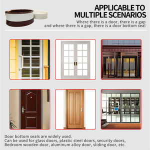 <span class=keywords><strong>Bande</strong></span> d'étanchéité en caoutchouc silicone poreux pour bas de porte, avec emballage/logo OEM, pour l'étanchéité des portes, l'isolation acoustique et la protection contre le vent - Product Image 6