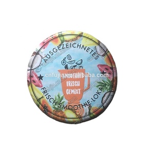 2025 Cartel de aluminio de metal con círculo curvo en relieve colgante personalizado, cartel de chapa redondo - Product Image 1