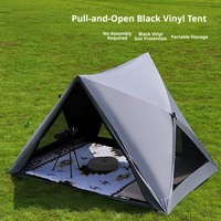 Tente de camping instantanée portable, revêtement occultant épaissi, ouverture automatique en 1 seconde, protection solaire, anti-moustiques