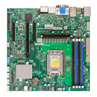 Motherboard Server Micro-ATX MBD-X13SAZ-F dengan Soket Tunggal LGA-1700 (Soket L0) Intel R680E, Mendukung DDR5