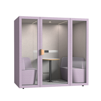 Cabine de travail insonorisée, petit bureau, pod acoustique avec meubles, cabine de bureau