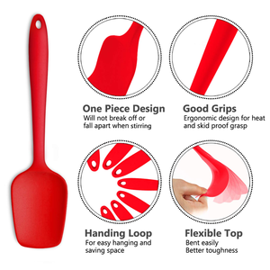 Ensemble d'ustensiles de cuisine en silicone : spatule, pinceau à huile, spatule à crème, outil de pâtisserie non électrique - Product Image 2