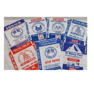 Sacs en polypropylène tissé à fond plat avec valve, laminés, pour ciment, 50 kg, vente en gros d'usine - Product Image 3