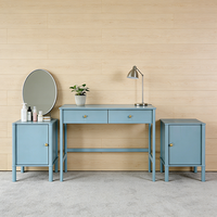 Commode à 6 tiroirs bleu clair de style européen moderne, couleur personnalisée, meubles assemblés pour la chambre à coucher et l'hôtel