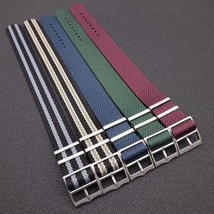 Correas de reloj de nailon de paso único, tradicional, personalizado, 20mm, 22mm, correa de sarga de espiga, venta al por mayor - Product Image 2