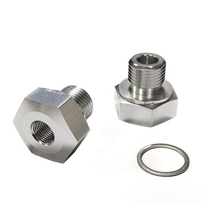 ชุดอะแดปเตอร์เซ็นเซอร์แรงดันน้ำมัน LS สลับเครื่องยนต์: M16x1.5/M12x1.5ตัวผู้ถึง1/8 " / 1/4" NPT ตัวเมีย6061อลูมิเนียม - Product Image 2
